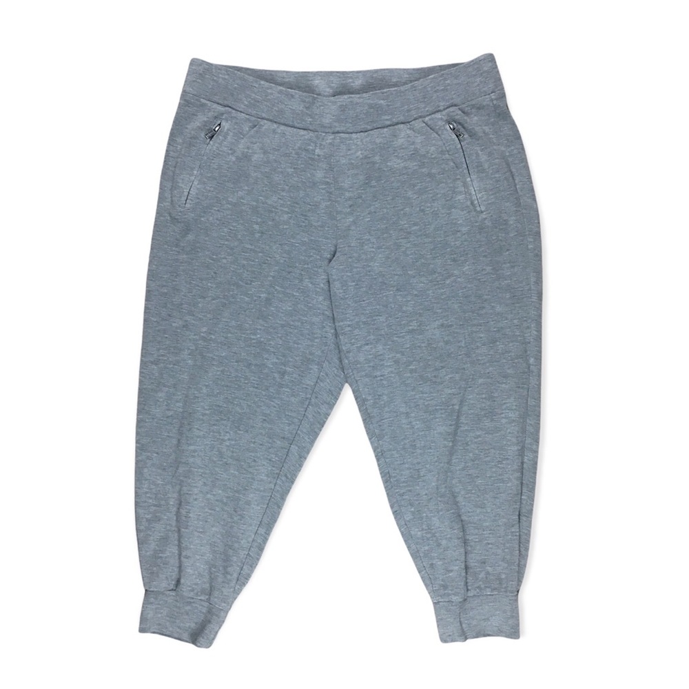 Torrid Relaxed Fit Jogger Lightweight Ponte Heather Grey Plus Size 1